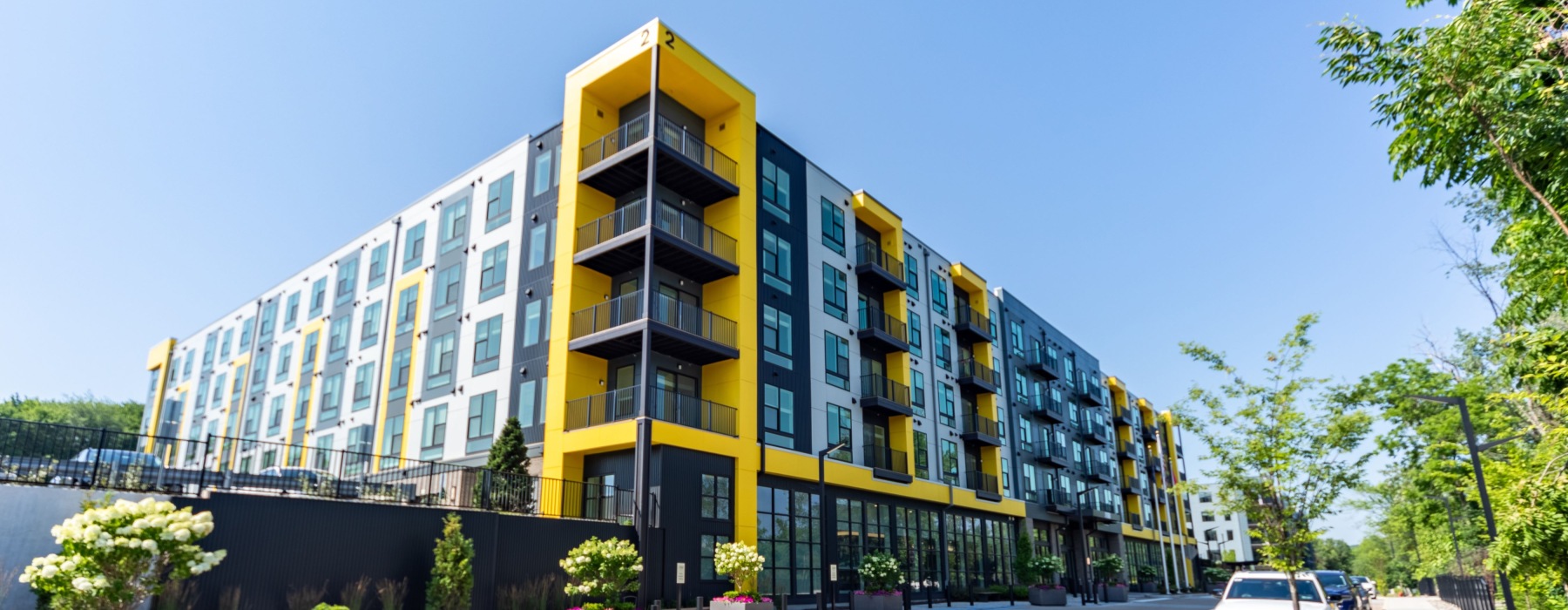 building exterior and street J Veridian Upper Dublin best Fort Washington PA luxury apartments