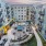 aerial view of courtyard with pool and firepit - J Veridian at Upper Dublin Fort Washington PA brand new apartments 